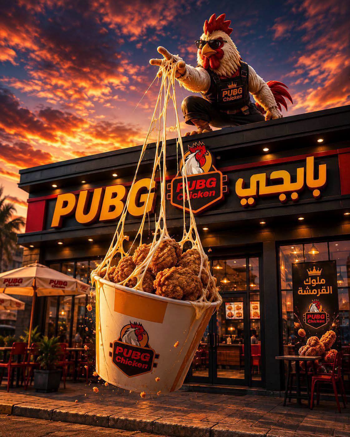 PUBG Chicken restaurant interior